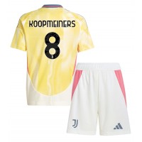 Camisa de time de futebol Juventus Teun Koopmeiners #8 Replicas 2º Equipamento Infantil 2024-25 Manga Curta (+ Calças curtas)